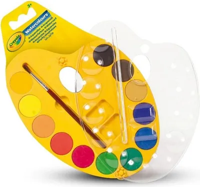 Produktbild von Crayola Malpalette Wasserfarben Set - 12 Farben - Kreatives Spielzeug
