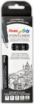 Immagine prodotto di Pentel S20P-5 Pointliner Fineliner Set nero(T)