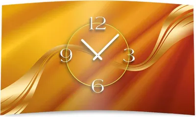 Image de Abstrait beige caramel designer horloge murale design moderne horloge murale design beige design calme pas de tique dixtime 3d-0117