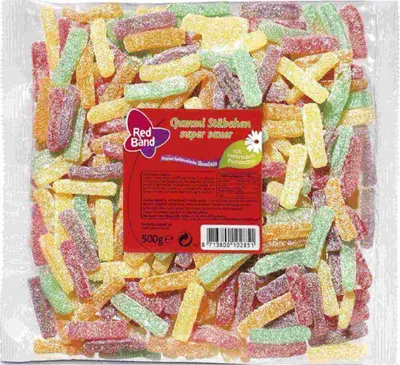 Produktbild von Red Band Gummi Stäbchen super sauer 500g