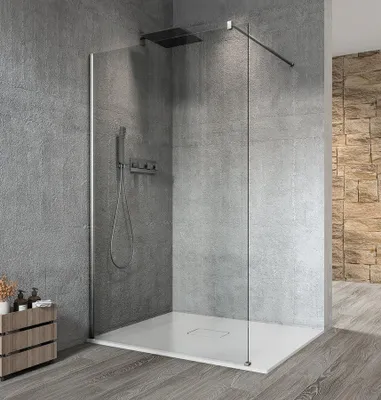 Obrázok produktu pre Sklenený panel do sprchy Gelco VARIO CHROME, montáž na stenu, priehľadné sklo, 1400 mm