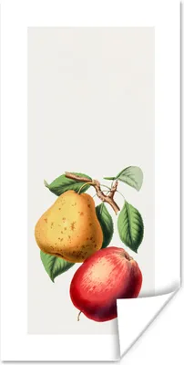 Produktbild von MuchoWow® Poster Birne - Apfel - Lebensmittel 20x40 cm - Plakat - Foto