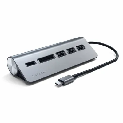 Immagine prodotto di Satechi ST-TCHCRM replicatore di porte e docking station per laptop USB 3.2 Gen 1 (3.1 Gen 1) Type-C Grigio