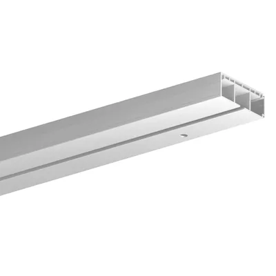 Produktbild von Vorhangschiene 90cm 1-läufig, Innenlauf Gardinenschiene aus Kunststoff, leise gleitend, für Gardinen & Vorhänge