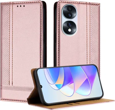 Obrázek produktu pro Pouzdro na mobilní telefon pro Honor 70 kožené flipové ochranné pouzdro s funkcí stojánku Pink