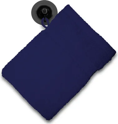 Produktbild von Waschhandschuh Waschlappen navy marine blau 16x21 cm Frottee Baumwolle Frottier