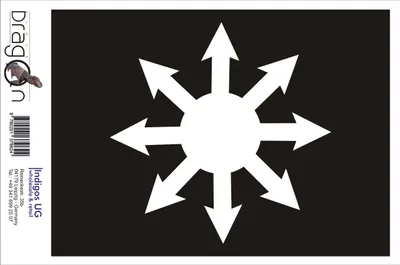 Produktbild von Aufkleber / Autoaufkleber - JDM / Die cut / Auto / OEM - Chaosmagie - 110x110 mm silber - Heckscheibe / Heckscheibenaufkleber