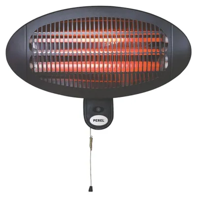 Image de Chauffage de terrasse à fixer au mur - 2000 W - Noir