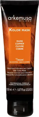 Obrázek produktu pro Arkemusa | Maska na vlasy Kolor - Měď - 150 ml - Vegan - Intenzita barvy - Péče o vlasy - Produkty péče o vlasy