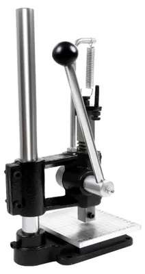 Produktbild von Manuelle Stanzmaschine für Leder, Papier, Stoff und Kunststoff, höhenverstellbar (0-16 cm), 160 kg Druck