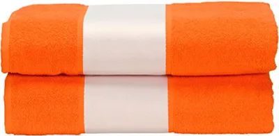 Produktbild von A&R AR081 | Badetuch SUBLI-Me® Bath Towel, 70 x 140 cm - Farbe: Bright Orange - Größe: 70 x 140 cm
