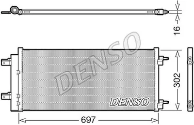 Produktbild von DENSO DCN20044 Kondensator Klimaanlage Klimakondensator für OPEL Astra K Sports Tourer (B16) +Trockner