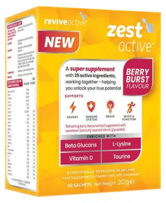 Produktbild von Zest Active (Energie, Immunität, Gehirn, Muskelfunktionen)