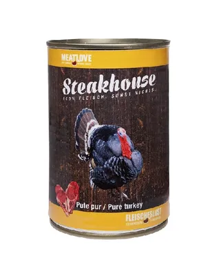 Produktbild von Fleischeslust Steakhouse 100 % Pute pur, Adult, Turkey (bird), 400 g