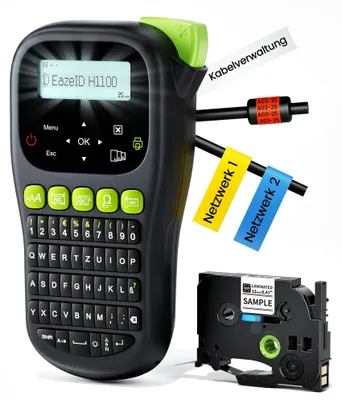 Tragbarer Etikettendrucker H1100, selbstklebend, mit Display