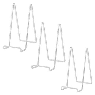 Produktbild von Plattenständer Bilderständer Staffelei - Silber - 8 Zoll Metall - Für Platten bis 25 cm