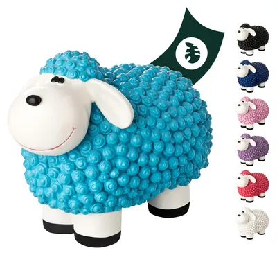 Produktbild von Bunte Mini Schafe Gartenfiguren