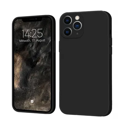 Produktbild von Hülle für Apple iPhone 11 Pro Case Cover Bumper Smartphone Softgrip Schutzhülle Farbe: Schwarz