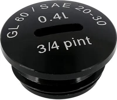 Produktbild von Verschlussschraube, Aluminium Schwarz eloxiert (Öleinfüllöffnung), ohne O-Ring