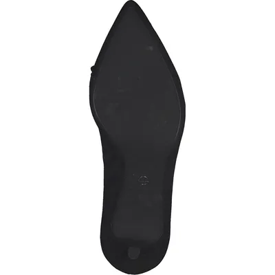 Produktbild von Tamaris Damen Pumps Applikation Kette elegant Pfennigabsatz spitz Leder 1-22404-29, Größe:36 EU, Farbe:Schwarz
