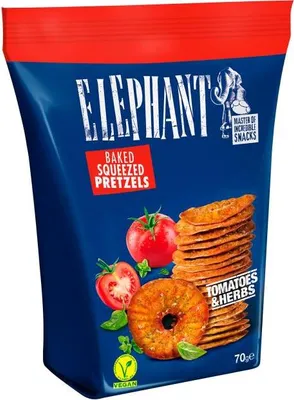 Produktbild von Elephant Pretzels Tomate & Kräuter 70 g - Einzelpackung