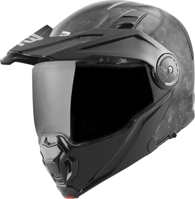 Produktbild von Bogotto FG-102 Forged Carbon Klapphelm, schwarz, S