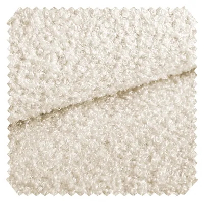 Productafbeelding van novely® CENTRO Bouclé meubelstof, heerlijk zacht, volumineus, waterafstotend, bekledingsstof | Per meter | 1 meter - Kleur: 01 Crème