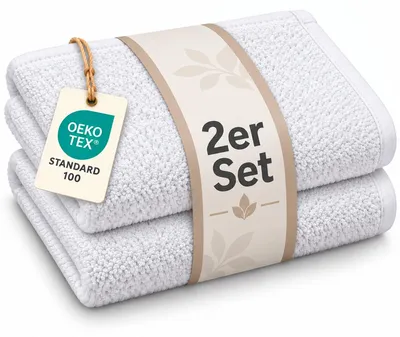 Produktbild von 2 x Seiftuch 30 x 30 cm 500g/m² Weiss Doppelpack Hohe Qualität Neu/OVP