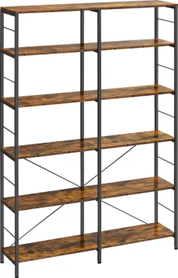 Produktbild von VASAGLE Bücherregal, Standregal mit 6 Ebenen, 30 x 120 x 172,5 cm, Industrie-Design