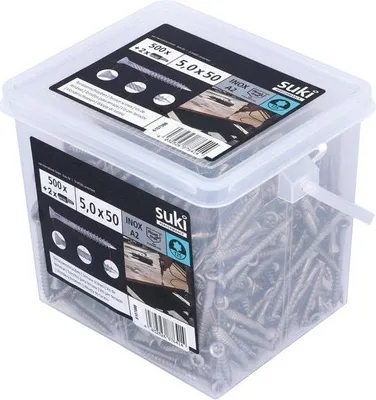Produktbild von Terrassenschr. 5,0x 50 A2 T25 SK 2Bits