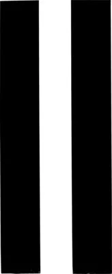 Produktbild von Klebebuchstabe "I" schwarz 100 mm 2 Stück