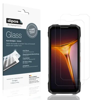 Image de 2x Protection ecrán pour Doogee V Max 2 Pro Verre souple Film Protecteur 9H dipos