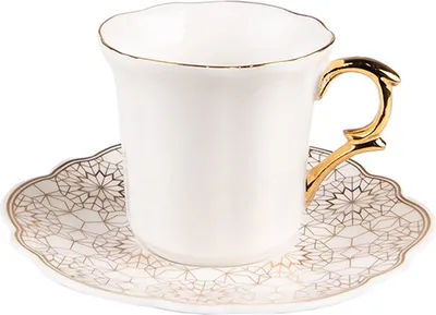 Produktbild von Clayre & Eef 6CEKS0003 Kaffeetasse mit Untertasse 12x7 cm 95 ml
