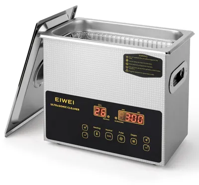 Ultraschall-Reiniger 3L, 2x60W, Heizung, Timer, Entgasung
