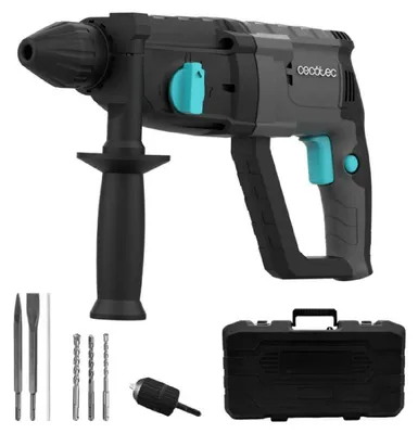 Image de Cecotec Marteau Perforateur SDS PowerForce 4000 Atomic. 800W, Énergie d'Impact 3J, Fonction 3en1, Adaptateur pour Mèches
