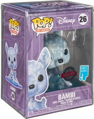 A Funko Pop! Art Series Disney Bambi vinyl figure in its original packaging.