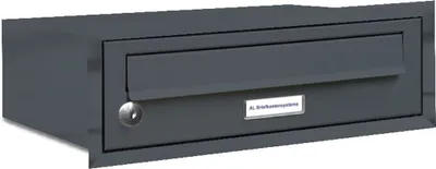 Produktbild von 1er Briefkasten Anlage Unterputz Montage RAL 7016 Anthrazit