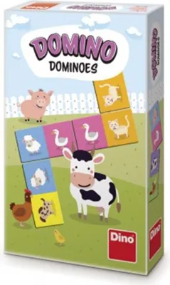 Obrázek produktu pro Domino Zvířátka společenská hra 28ks v krabičce