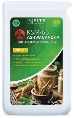 Produktbild von -Ashwagandha KSM-66 600 mg, 90 Kapseln