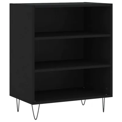 Image de Buffet noir 57x35x70 cm bois d’ingénierie