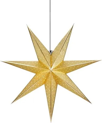 Obrázek produktu pro Markslöjd Závěsná hvězda Třpytivá zlatá, v 45 cm x h 16 cm x š 45 cm