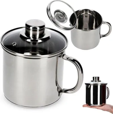 Produktbild von Famanu Kookpan 12 Liter - Induktionsgeeignet mit Glasdeckel und Stoomloch