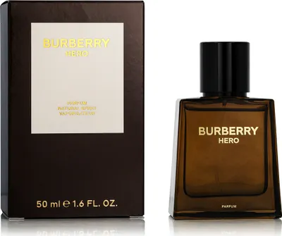 Zdjęcie produktu dla Burberry Hero Parfum, Mężczyźni, 50 ml, Butelka wielokrotnego użytku, Cypriol, Amyris (olej), Drzewo cedrowe