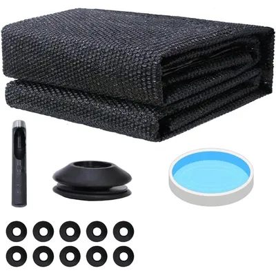 Immagine prodotto di Mucola liner per piscina telo solare riscaldamento piscina telo solare riscaldamento calore piscine interrate, piscine a montaggio rapido, piscine a parete in acciaio - nero Ø457 cm