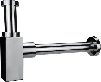 Produktbild von Primaster Design Flaschensiphon eckig 1 1/4 verchromt