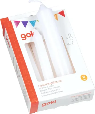Obrázek produktu pro sada narozeninových svíček goki bílá