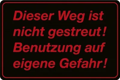 Produktbild von Warnschild - Weg ist nicht gestreut - 308606 - 30cm x 20cm