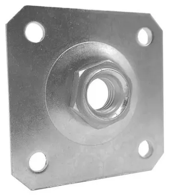 Obrázok produktu pre LogistSystem Nastaviteľná bránka, pozinkovaná, M16 – doska 80 x 80 mm, 1 ks – 61.018.P
