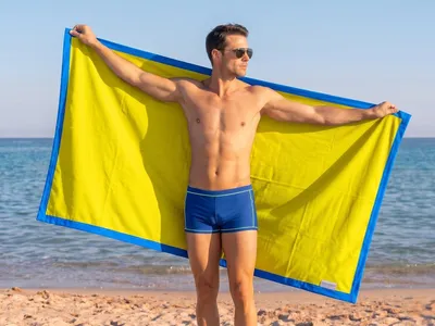 Produktbild von Strandhandtuch Mikrofaser, 90x180 cm, schnelltrocknend, sandabweisend, für Strand und Pool