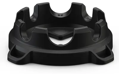 Produktbild von Fahrradtrainer-Vorderradblock - Stabilisierungshalterung - Für 700C- und 66/70/74-cm-Laufräder - Schwarz
